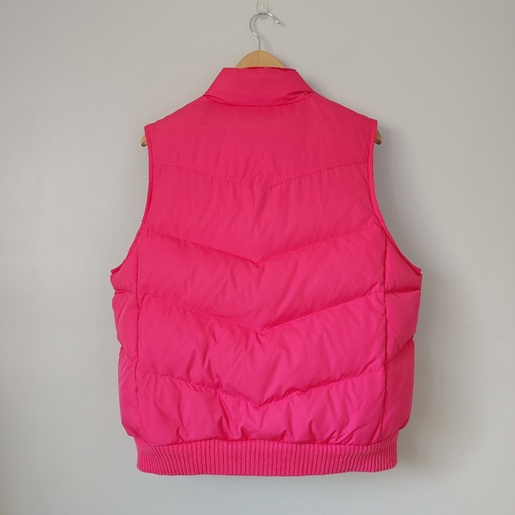 Vintage Gap Down-filled Puffer Vest Pink Size XL Quilted - Picture 3 of 12